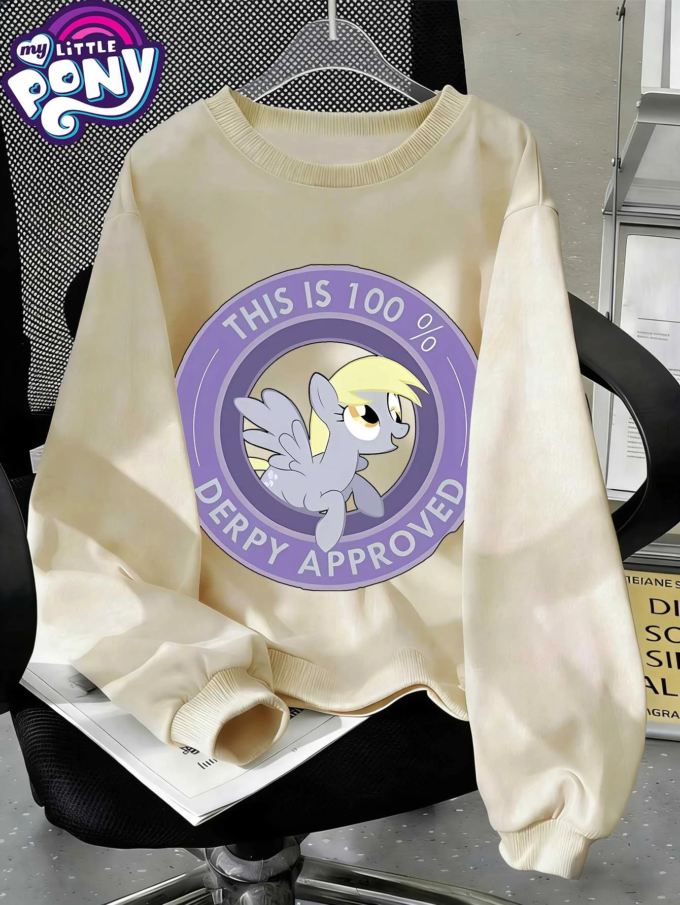 Oversized Derpy Hooves Crewneck Sweatshirt Unisex "this Is 100% Derped" Streetwear
Oversized Derpy Hooves Crewneck Sweatshirt Unisex "this Is 100% Derped" Streetwear