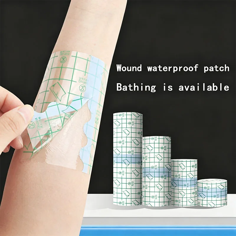 Medical Adhesive Transparent Dressing Roll Waterproof Wound Fixation Tape PU Film Bandage With Free Cotton Swabs Gauze Scissors
Medical Adhesive Transparent Dressing Roll Waterproof Wound Fixation Tape PU Film Bandage With Free Cotton Swabs Gauze Scissors