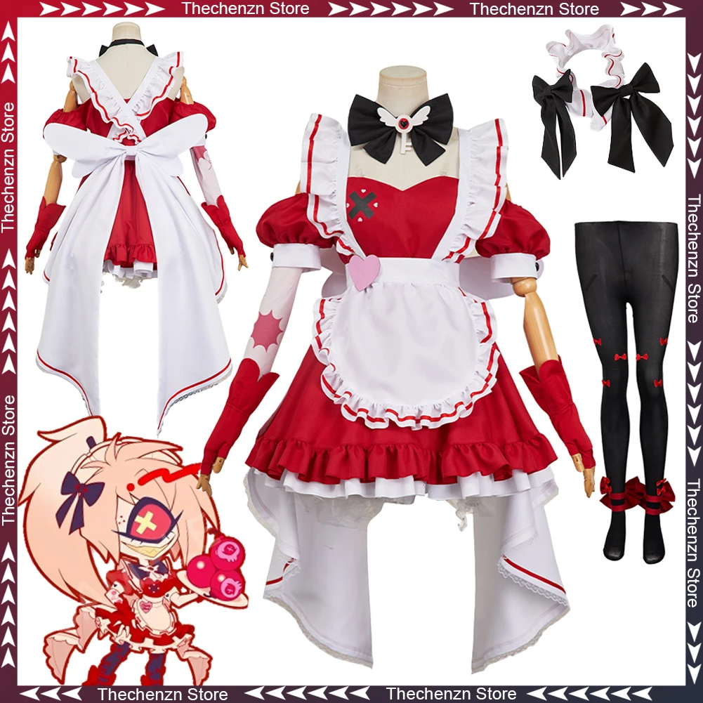 Нарядное платье Официант Cherri Bombs Косплей для женщин Платье горничной Шляпа ТВ Ад Отель Костюм Хэллоуин Женщина Ролевая игра Вечеринка Наряд
Нарядное платье Официант Cherri Bombs Косплей для женщин Платье горничной Шляпа ТВ Ад Отель Костюм Хэллоуин Женщина Ролевая игра Вечеринка Наряд