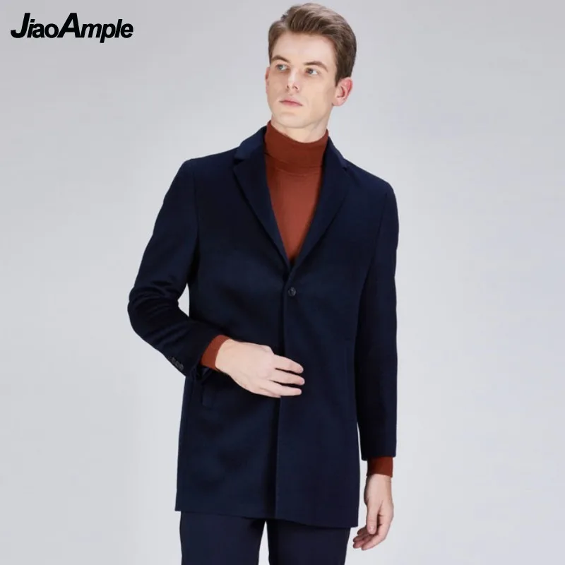 Men's Autumn Winter Warm Wool Blends Solid Color Jacket Smart Casual Turn Down Collar Midi Coats New Windbreaker Outerwear Male
Men's Autumn Winter Warm Wool Blends Solid Color Jacket Smart Casual Turn Down Collar Midi Coats New Windbreaker Outerwear Male