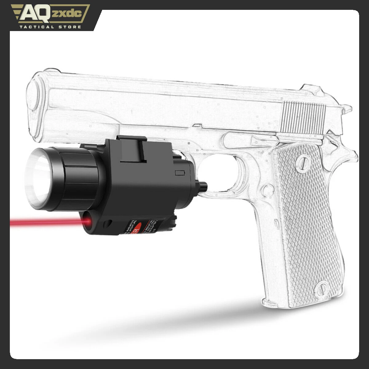 AQzxdc Flashlight With Laser Pointer Combo: Tactical M6 LED Hunting Flashlight & 5mW Laser Sight Set For Rifle, Outdoor Sports
AQzxdc Flashlight With Laser Pointer Combo: Tactical M6 LED Hunting Flashlight & 5mW Laser Sight Set For Rifle, Outdoor Sports