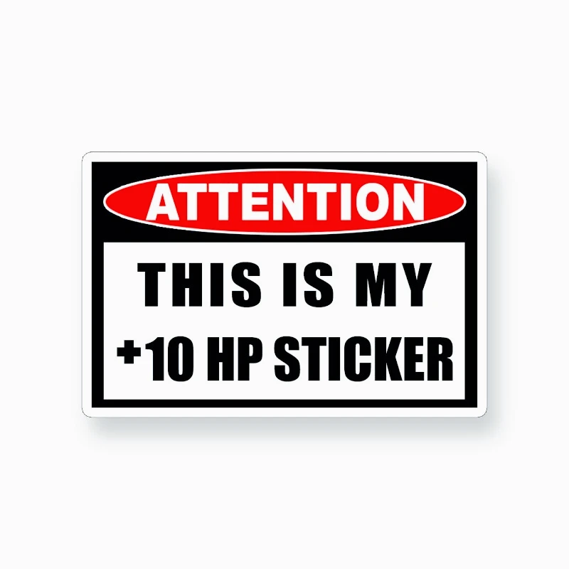 Car decoration stickers FOR Plus 10 Horsepower Sticker +10 hp Attention JDM Car Vehicle Window Bumper Decal 20CM PVCKK
Car decoration stickers FOR Plus 10 Horsepower Sticker +10 hp Attention JDM Car Vehicle Window Bumper Decal 20CM PVCKK