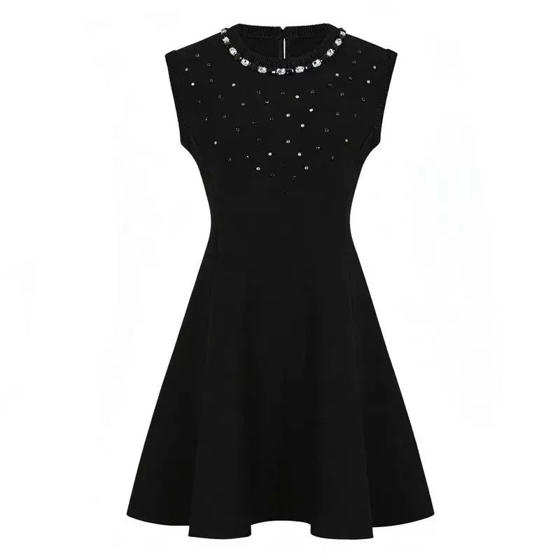 High Quality Handmade Beaded Slimming Fashionable Sleeveless Knitted Dress Elegant Spring Autumn New Style Women's Dress
High Quality Handmade Beaded Slimming Fashionable Sleeveless Knitted Dress Elegant Spring Autumn New Style Women's Dress