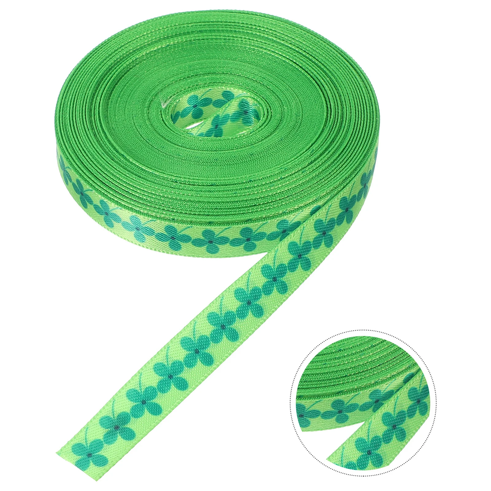 Packaging Tape Four Leaf Ribbon Decoration Green Wired Fabric St Patrick's Day for Gift Wrapping
Packaging Tape Four Leaf Ribbon Decoration Green Wired Fabric St Patrick's Day for Gift Wrapping