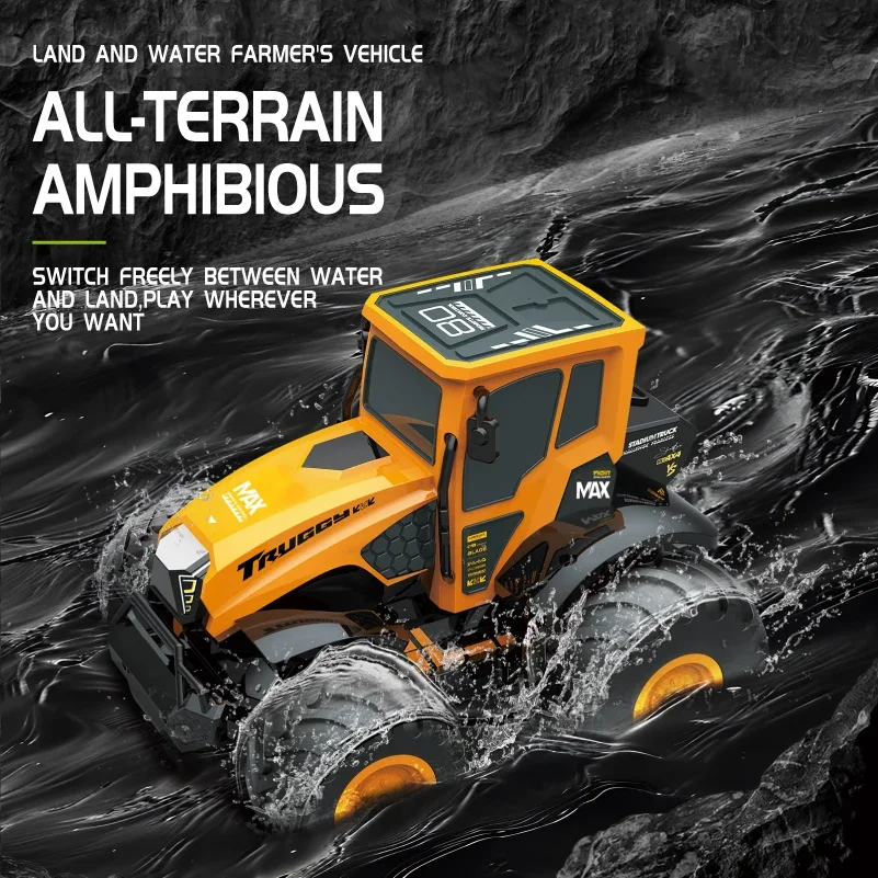 1551 RC Farmer's Car 1:14 Full Scale Amphibious Vehicle 2.4G Remote Control All-terrain 4WD Tractors Models Toys for Children
1551 RC Farmer's Car 1:14 Full Scale Amphibious Vehicle 2.4G Remote Control All-terrain 4WD Tractors Models Toys for Children