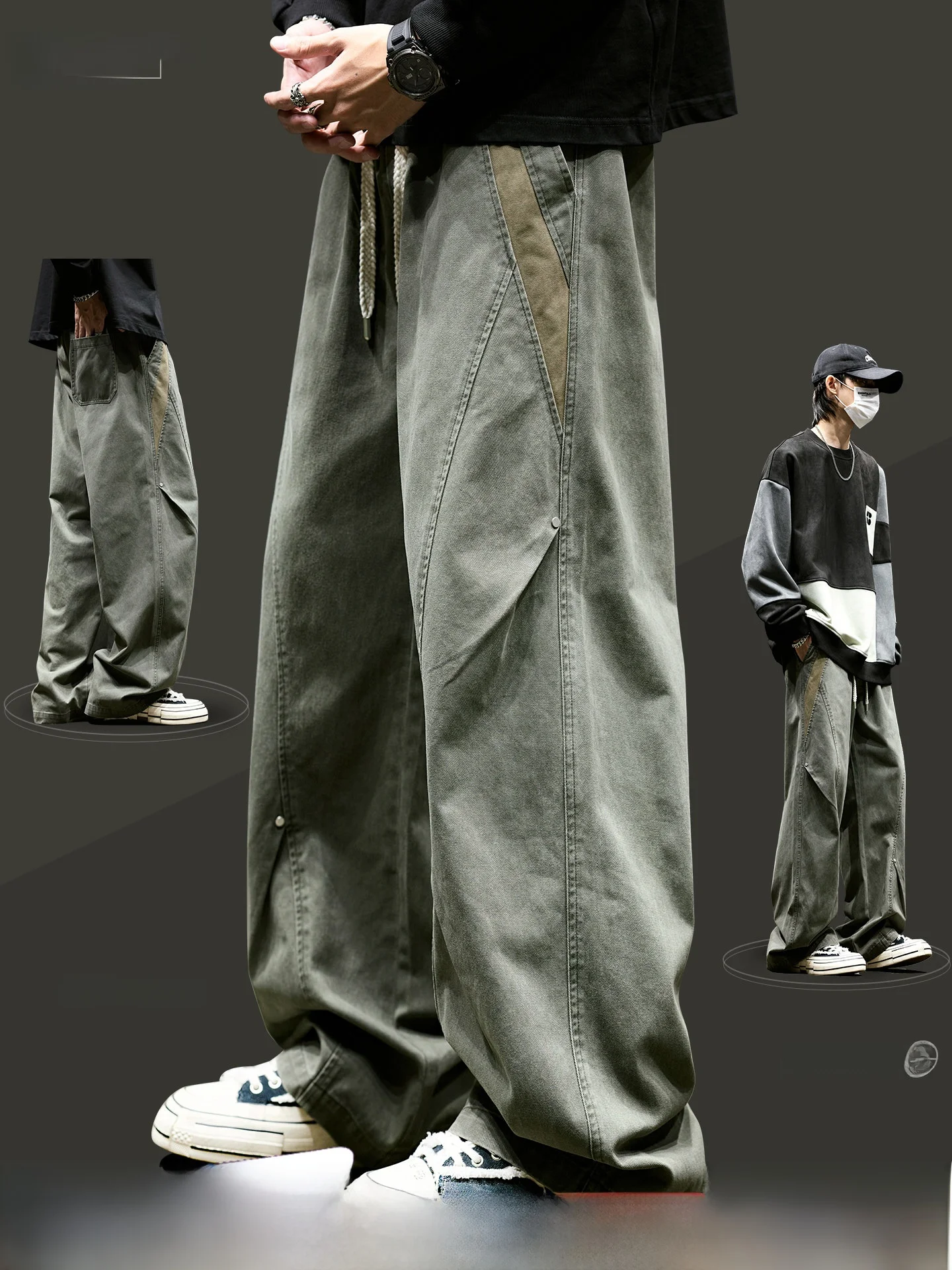 Мужские повседневные хлопковые рабочие брюки, осенне-зимние свободные брюки с прямыми штанинами, повседневные свободные джинсы в американском стиле
Мужские повседневные хлопковые рабочие брюки, осенне-зимние свободные брюки с прямыми штанинами, повседневные свободные джинсы в американском стиле