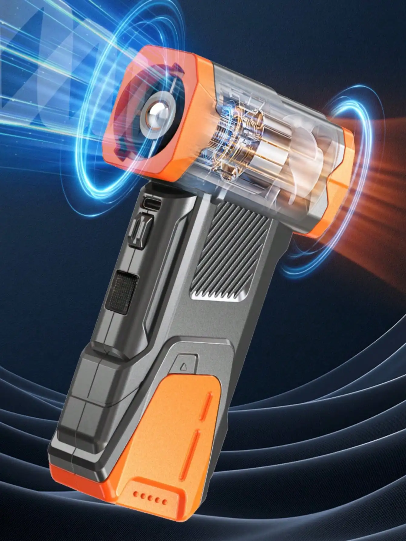 Воздуходувка Jet Blower - 130 000 об/мин, высокомощная беспроводная электрическая воздуходувка с 4-скоростной регулировкой, турбовентилятором 60 м/с и LED-подсветкой
Воздуходувка Jet Blower - 130 000 об/мин, высокомощная беспроводная электрическая воздуходувка с 4-скоростной регулировкой, турбовентилятором 60 м/с и LED-подсветкой