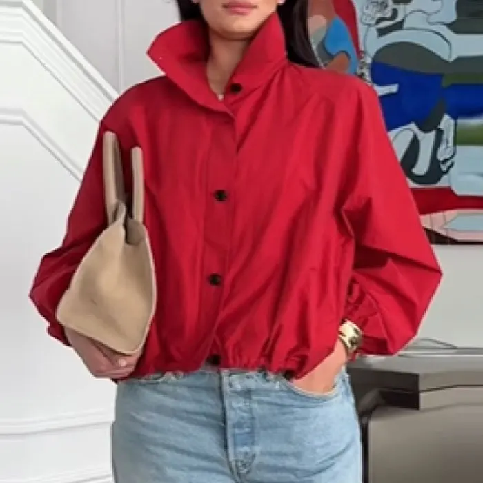 2026 Women Stand Collar Jacket Coat Fashion Long Sleeve Spring Loose Style Jacket Femme Casaco Abrigo Streetwear
2026 Women Stand Collar Jacket Coat Fashion Long Sleeve Spring Loose Style Jacket Femme Casaco Abrigo Streetwear