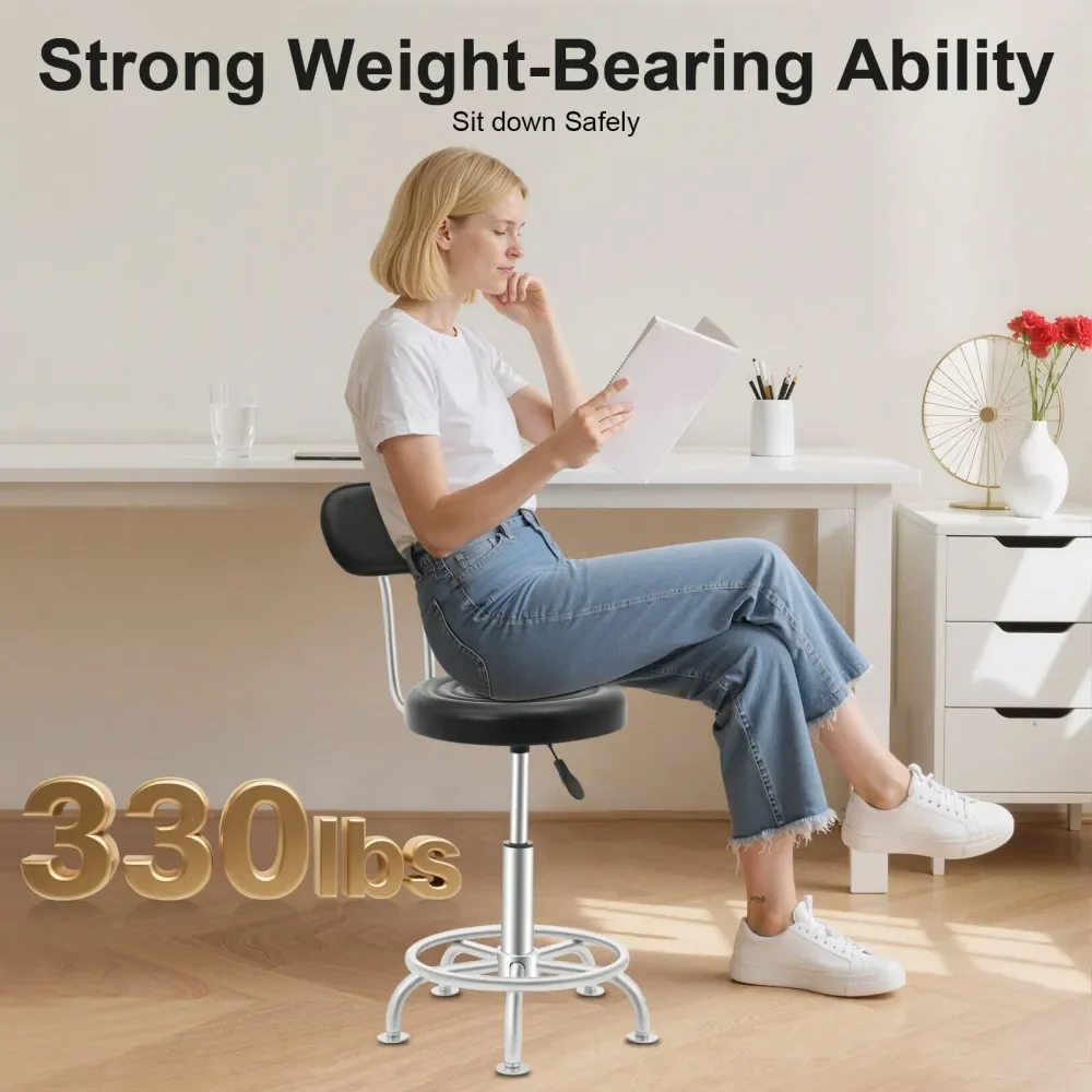 Modern Home Office Chairs 330lbs, Stool Salon Chair With 360Degree Swivel Seat Heavy Duty Hydraulic Height Adjustable High Barb
Modern Home Office Chairs 330lbs, Stool Salon Chair With 360Degree Swivel Seat Heavy Duty Hydraulic Height Adjustable High Barb