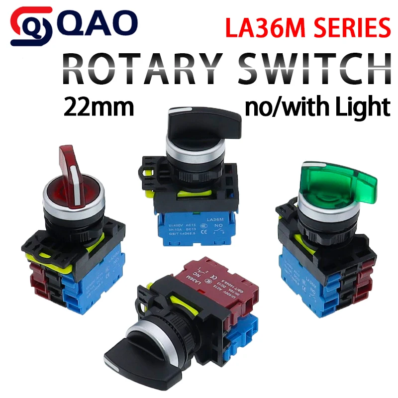 LA36M With LED Long-Handle Knob Switch Button Start Stop Button Accessories Push Button Rotary Switch 2 or 3 Position 12V24V220V
LA36M With LED Long-Handle Knob Switch Button Start Stop Button Accessories Push Button Rotary Switch 2 or 3 Position 12V24V220V