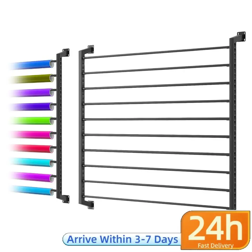 Wall Mounted Car Window Film Display Rack with Adjustable Hanging Rod 10-Rolls Heavy Duty with Mounting Hardware for Banner
Wall Mounted Car Window Film Display Rack with Adjustable Hanging Rod 10-Rolls Heavy Duty with Mounting Hardware for Banner