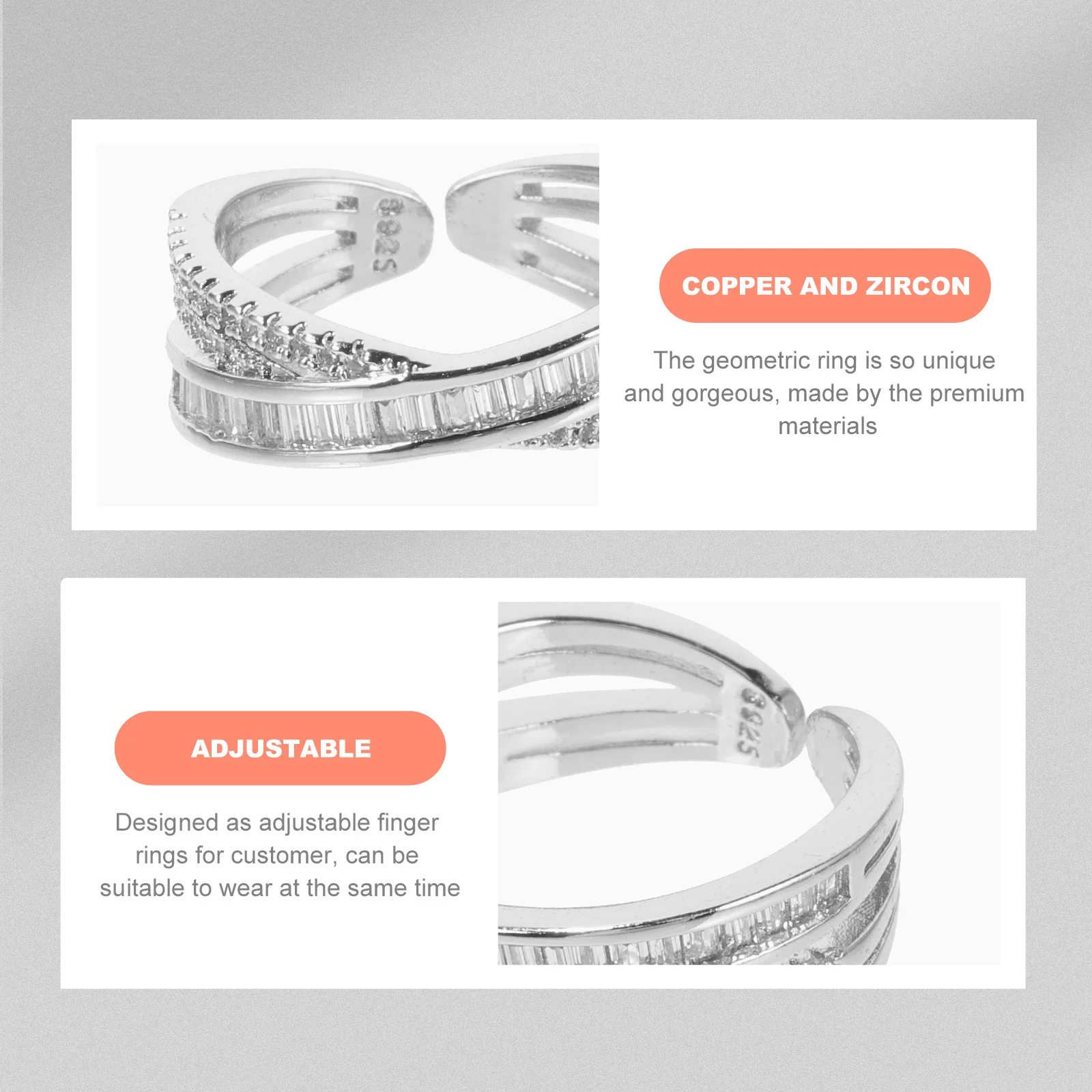 Adjustable Rhinestone Geometric Open Ring Durable Finger Ring Jewelry Women Teen Girls Statement Rings Finger Rings
Adjustable Rhinestone Geometric Open Ring Durable Finger Ring Jewelry Women Teen Girls Statement Rings Finger Rings