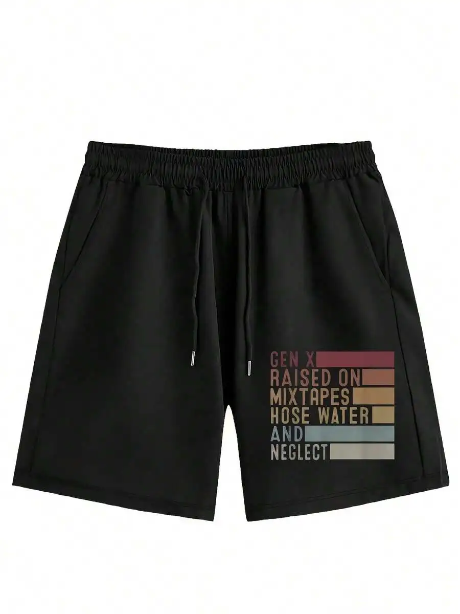 Mens Vintage Casual Drawstring Shorts Black Loose Fit For Outdoor Daily Wear
Mens Vintage Casual Drawstring Shorts Black Loose Fit For Outdoor Daily Wear