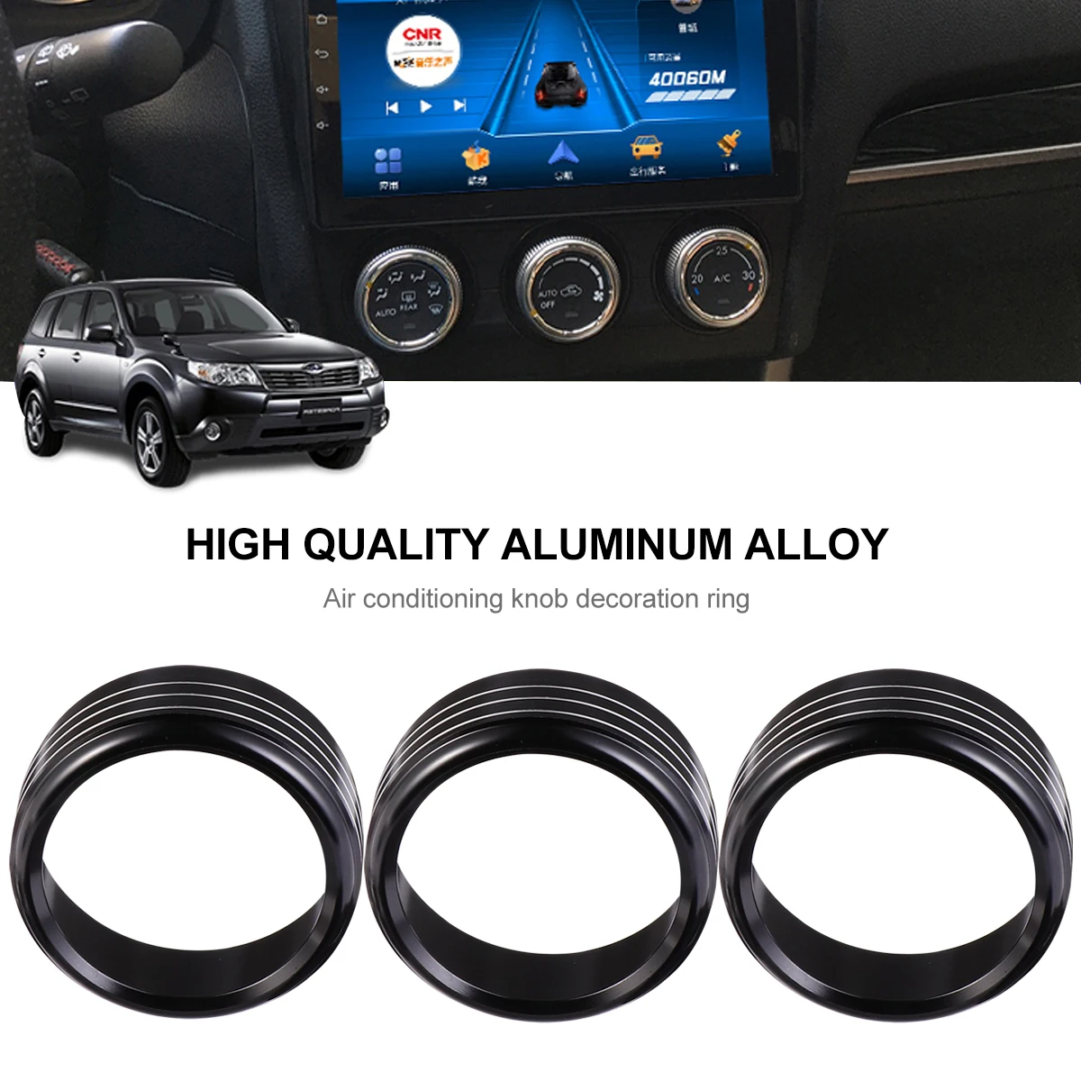 3pcs Air Conditioning Knob Decorative Ring Covers Lightweight Durable Anodized Aluminum Car Interior Accessories Button for
3pcs Air Conditioning Knob Decorative Ring Covers Lightweight Durable Anodized Aluminum Car Interior Accessories Button for