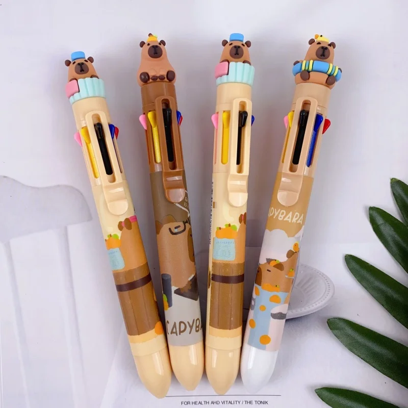 24pcs/lot Kawaii Capybara 8 colors Ballpoint Pen Cute Press Ball Pens School Office Writing Supplies
24pcs/lot Kawaii Capybara 8 colors Ballpoint Pen Cute Press Ball Pens School Office Writing Supplies
