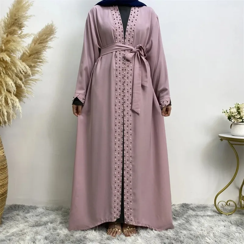 Fashion Muslim Middle East Dress Women Casual Elegant Long Sleeve Long Dress Arab Dubai Turkish Feminine Beaded Cardigan Dress
Fashion Muslim Middle East Dress Women Casual Elegant Long Sleeve Long Dress Arab Dubai Turkish Feminine Beaded Cardigan Dress