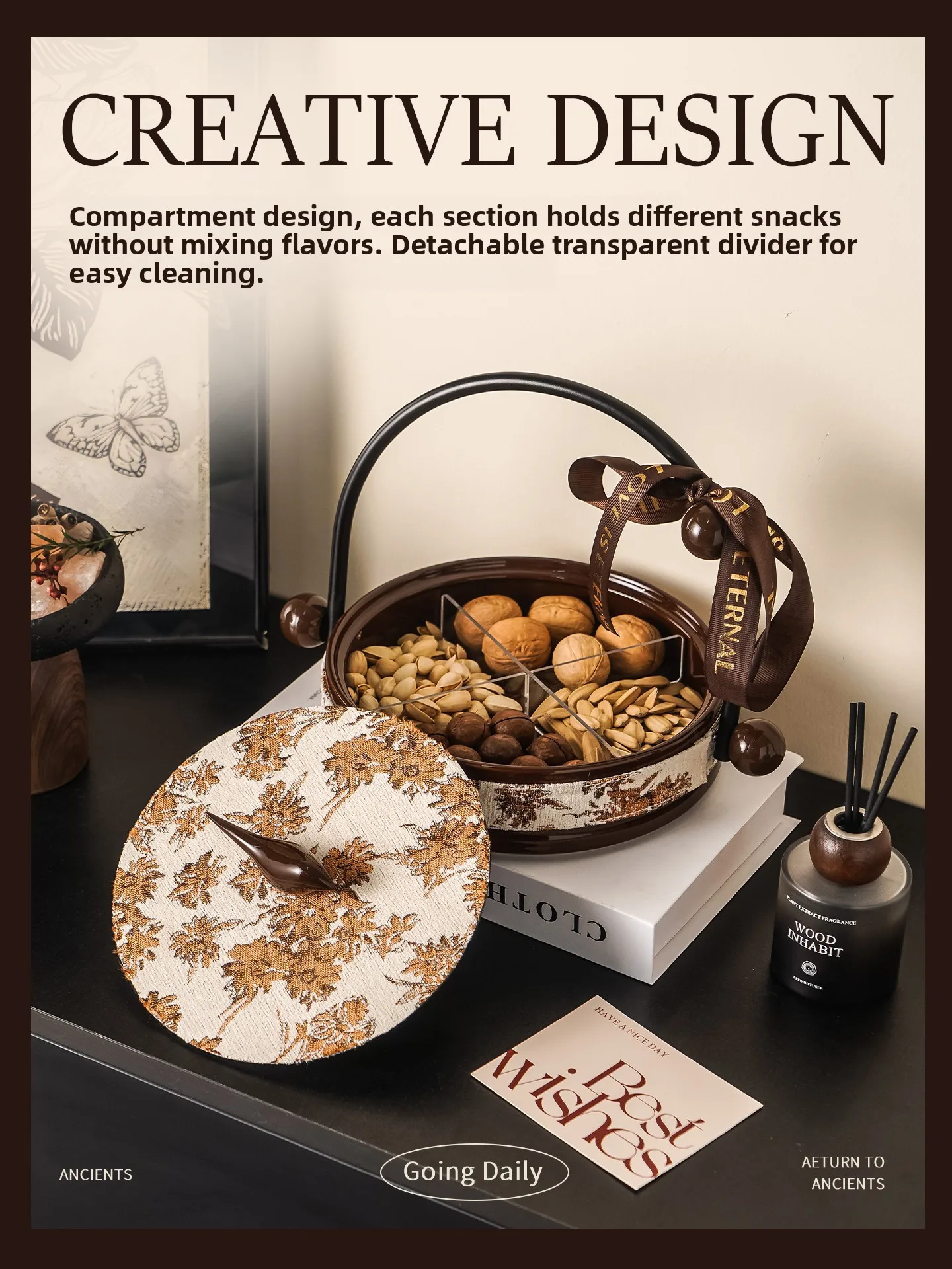 Retro Cerc Fruit Plate New Year Candy Storage Di High Aesthetic Value Dry Fruit Tray Vintage Sle Home Living Room
Retro Cerc Fruit Plate New Year Candy Storage Di High Aesthetic Value Dry Fruit Tray Vintage Sle Home Living Room
