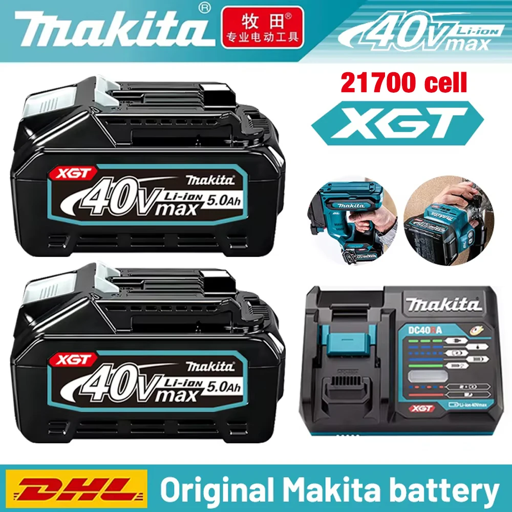 Original Makita XGT 40V Battery Pack,5.0AH Rechargeable 21700 cell Power battery,Replacement makita BL4025 BL4050 BL4080
Original Makita XGT 40V Battery Pack,5.0AH Rechargeable 21700 cell Power battery,Replacement makita BL4025 BL4050 BL4080