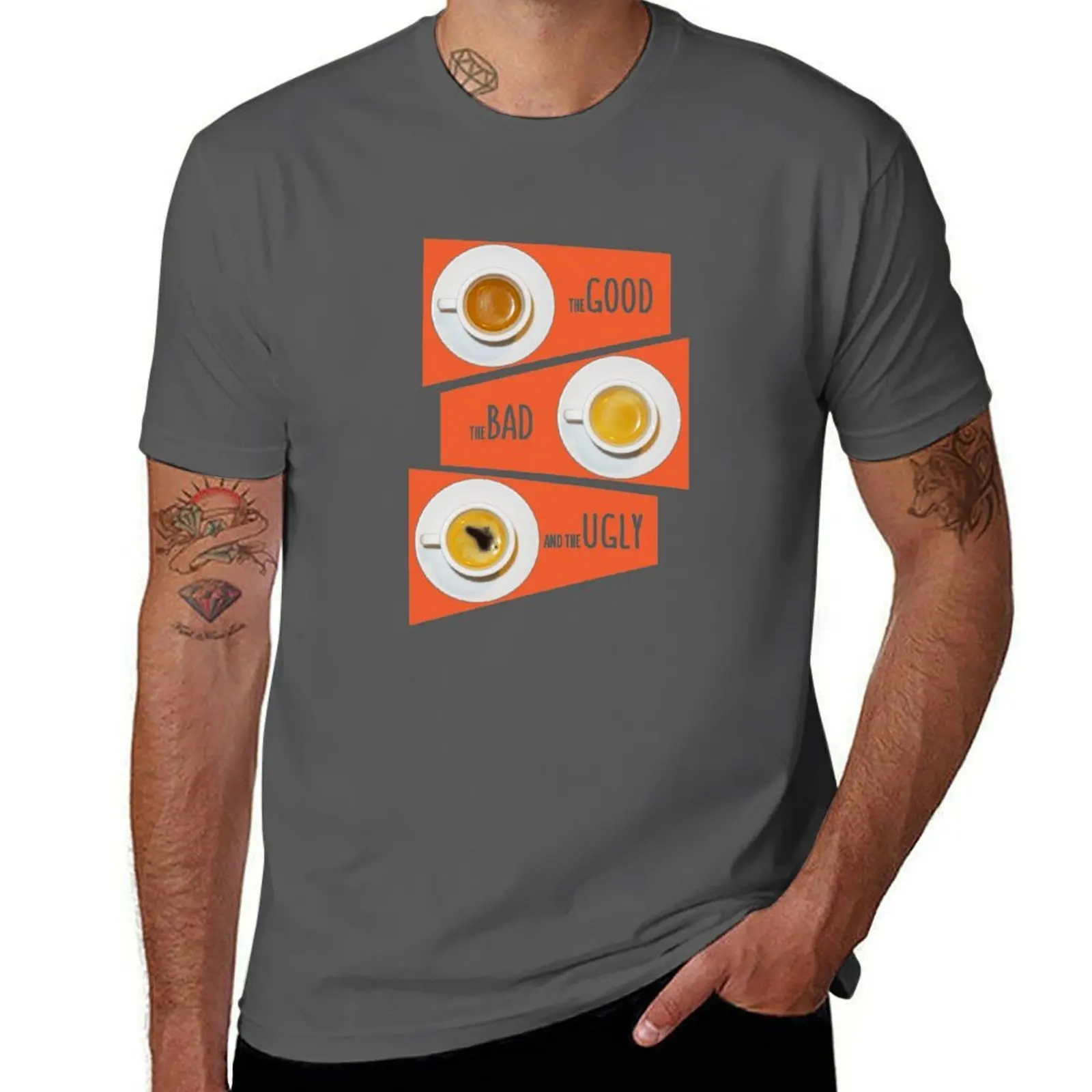 Good&Bad&Ugly Espresso T-Shirt Retro Graphic Print T-Shirt
Good&Bad&Ugly Espresso T-Shirt Retro Graphic Print T-Shirt