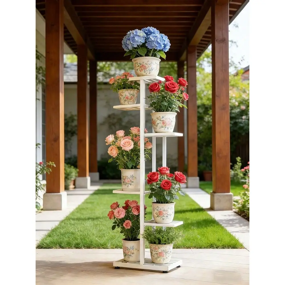 7Pot Plant Stand SHENGMAO Plant Stand, Crafted From Metal With A Smooth, BurrFree Surface For Easy Cleaning And Maintenance.Tre
7Pot Plant Stand SHENGMAO Plant Stand, Crafted From Metal With A Smooth, BurrFree Surface For Easy Cleaning And Maintenance.Tre