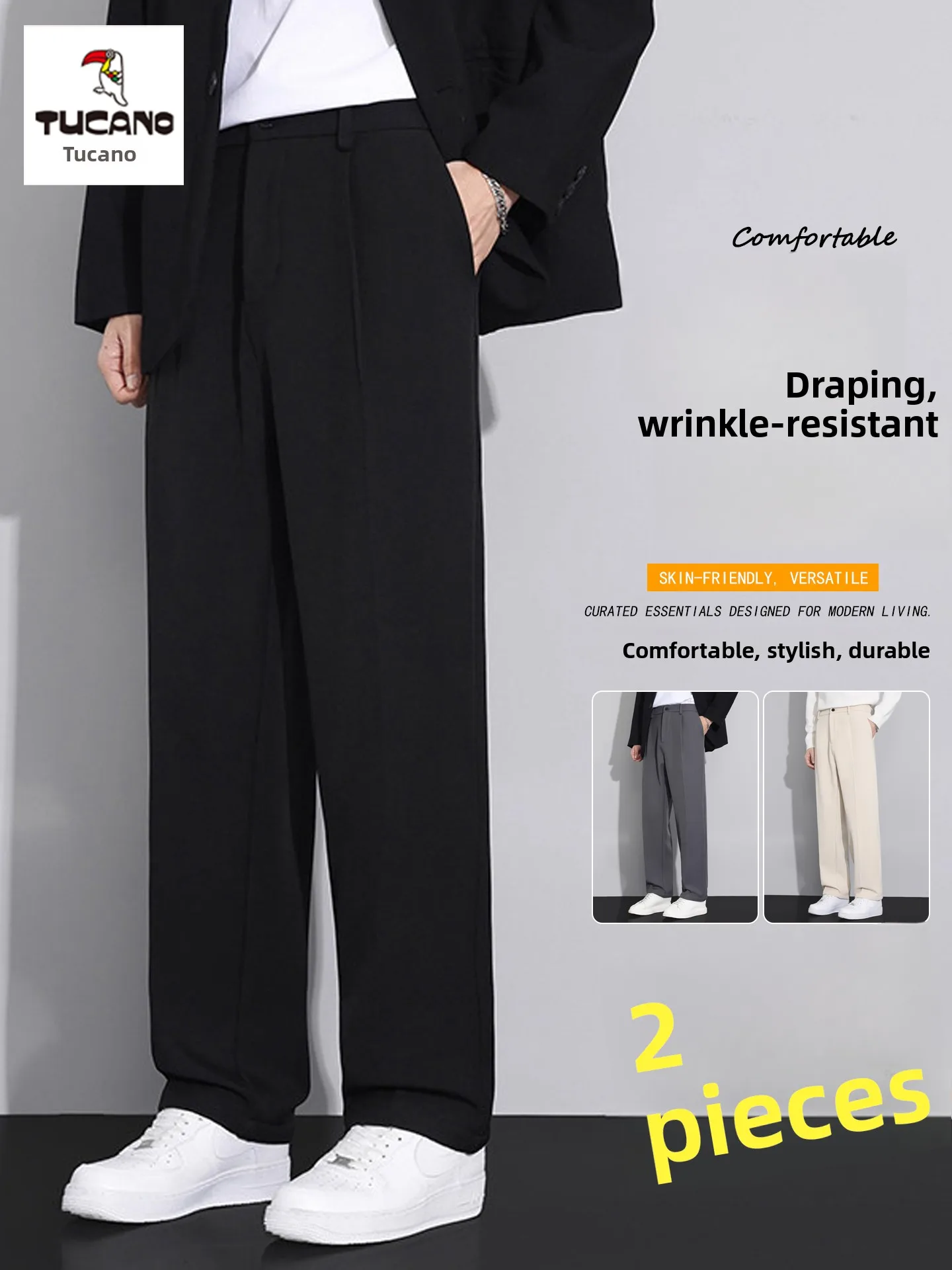 American Sle Casual Men's Straight Leg Pants Drapey Loose Fit Spring 2026 New Arrival Anti-Wrinkle Polyester Fiber
American Sle Casual Men's Straight Leg Pants Drapey Loose Fit Spring 2026 New Arrival Anti-Wrinkle Polyester Fiber