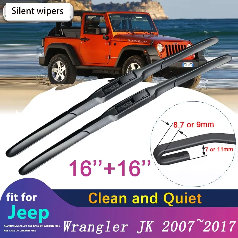 Car Wiper Blades for Jeep Wrangler JK 2007~2017 Front Window Windscreen Windshield Wipers 2008 2009 2015 2016 Car Accessories
Car Wiper Blades for Jeep Wrangler JK 2007~2017 Front Window Windscreen Windshield Wipers 2008 2009 2015 2016 Car Accessories