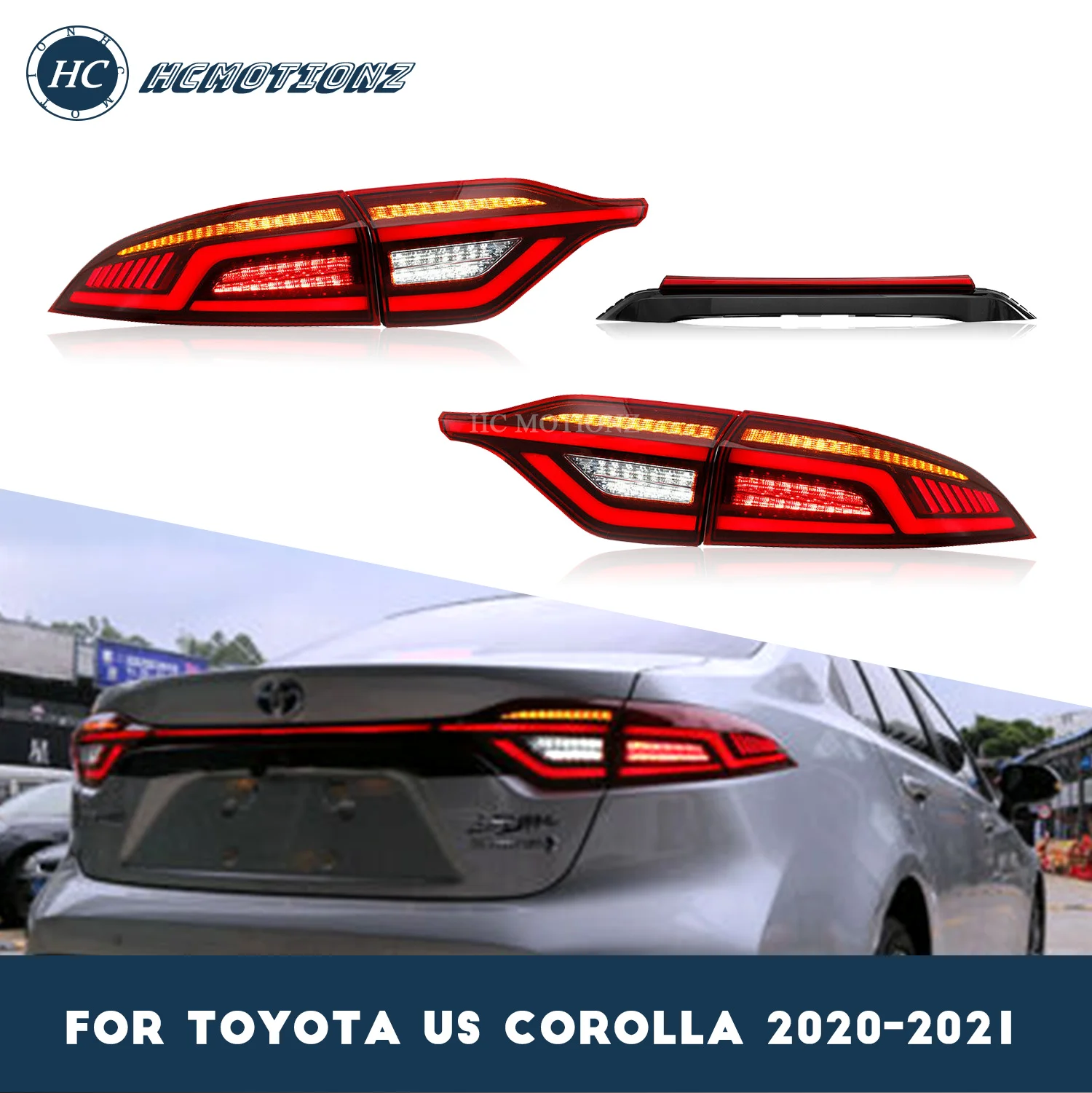 Задние фары HCMOTIONZ в сборе для 2020 2021 Toyota Corolla задние фары со светодиодом DRL Запуск анимации
Задние фары HCMOTIONZ в сборе для 2020 2021 Toyota Corolla задние фары со светодиодом DRL Запуск анимации