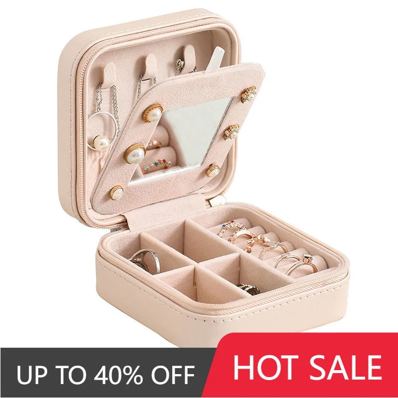 Portable Jewelry Box with Mirror Jewelry Organizer Display Travel Jewelry Case Boxes PU Leather Storage Zipper Jewelers Gifts
Portable Jewelry Box with Mirror Jewelry Organizer Display Travel Jewelry Case Boxes PU Leather Storage Zipper Jewelers Gifts