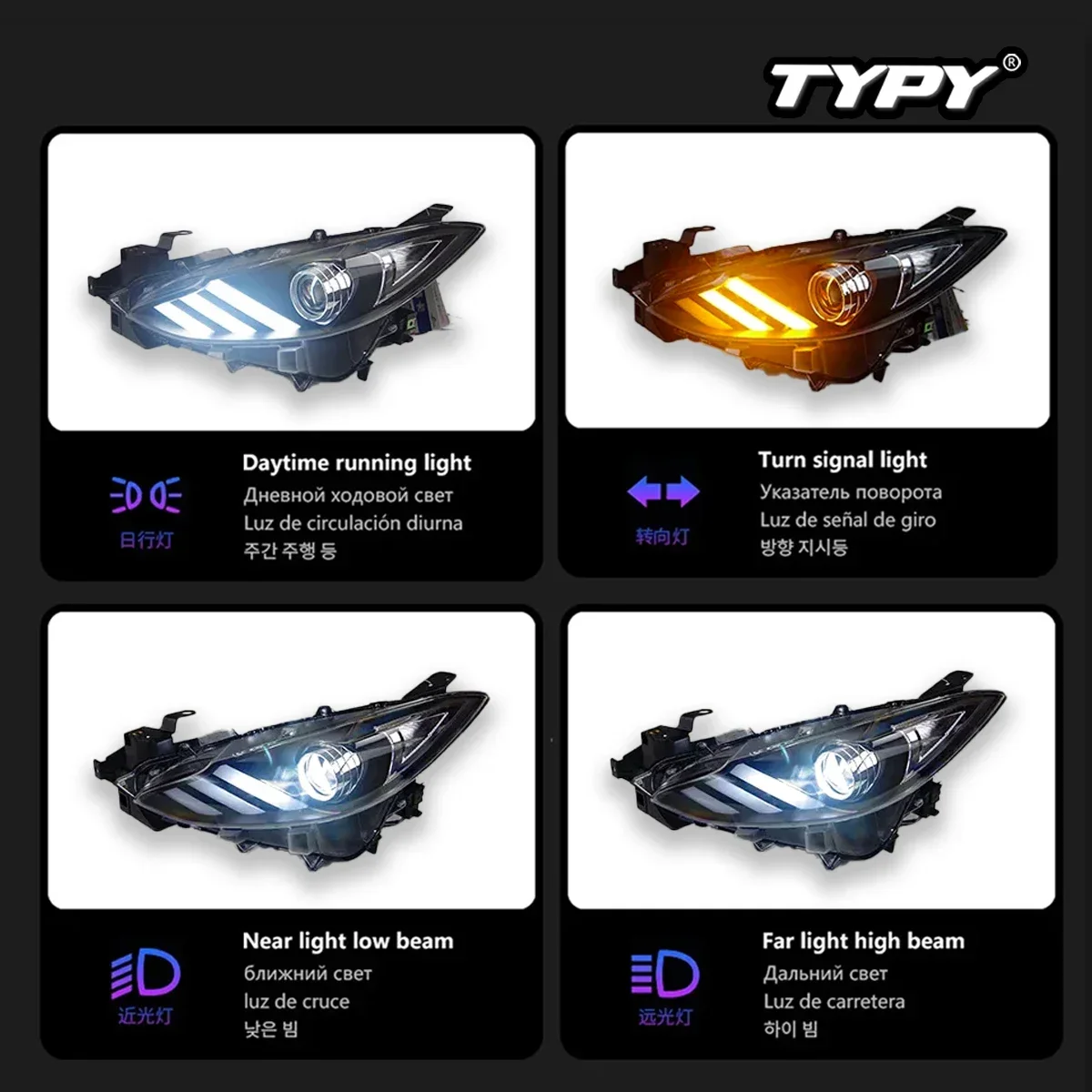 Car Lights For Mazda 3 Axela Headlight LED Projetor head Lamp Daytime Running Light 2014-2016 Automotive Accessories
Car Lights For Mazda 3 Axela Headlight LED Projetor head Lamp Daytime Running Light 2014-2016 Automotive Accessories