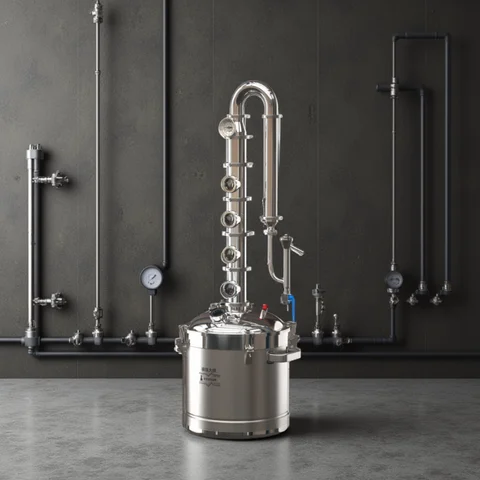 HOOLOO ST22/50 Home Distiller Homemade Moonshine Apparatus Moonshine Alcohol Distiller Distillation Kit Whiskey Brandy Rum