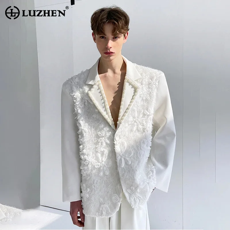 LUZHEN Fashion Three-dimensional Patchwork Design Loose Blazer Coat Men's 2025 New Luxury Elegant Handsome Male Clothes JY3169
LUZHEN Fashion Three-dimensional Patchwork Design Loose Blazer Coat Men's 2025 New Luxury Elegant Handsome Male Clothes JY3169