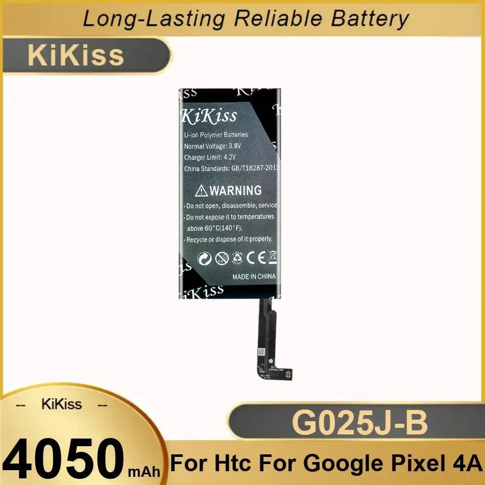 Для HTC Google Pixel 4A 4050 мАч G025J-B экологически чистый аккумулятор для мобильного телефона с быстрой зарядкой 
Для HTC Google Pixel 4A 4050 мАч G025J-B экологически чистый аккумулятор для мобильного телефона с быстрой зарядкой