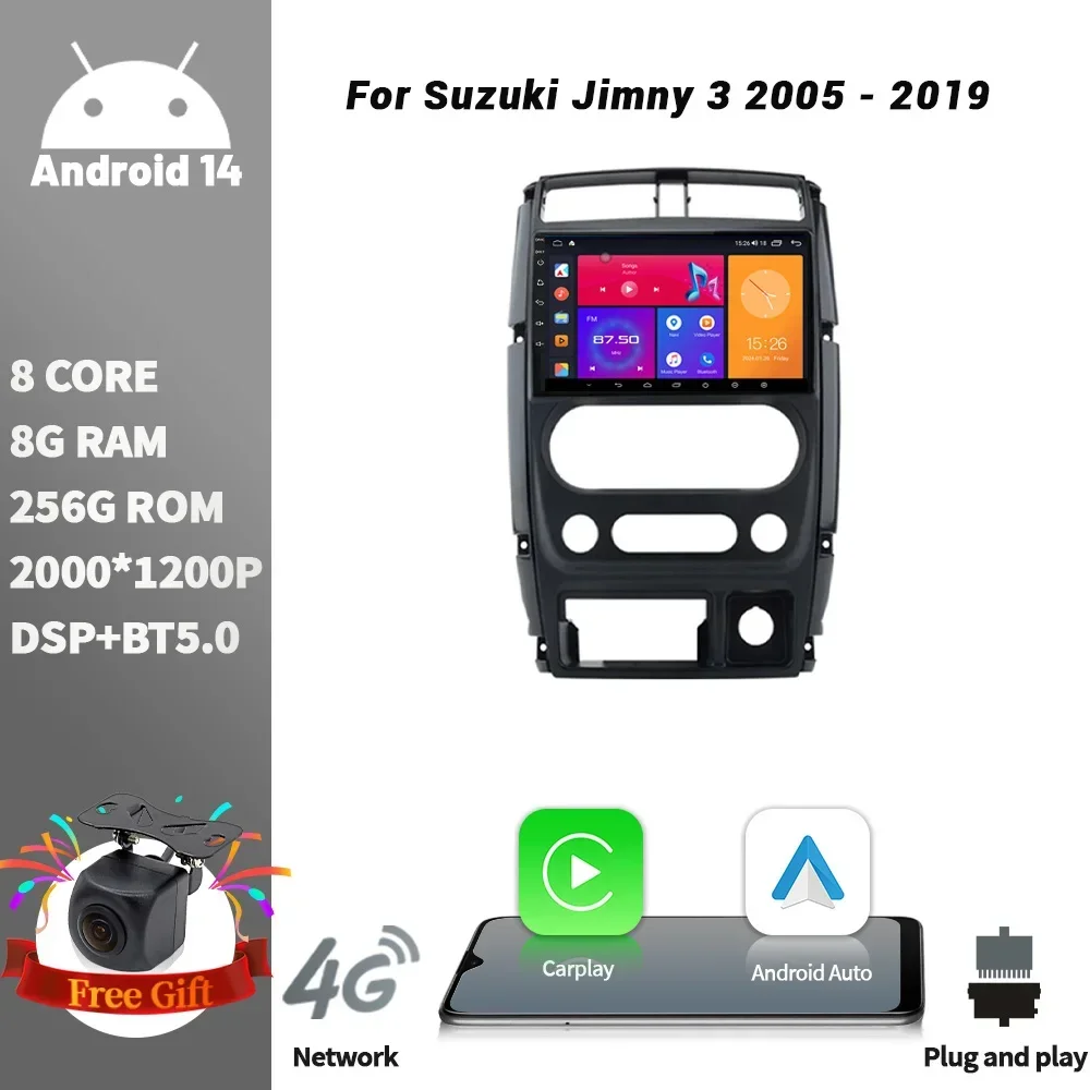 Wireless CarPlay Screen Stereo Android For Suzuki Jimny 3 2005-2019 WIFI 2DIN GPS Car Radio Multimedia Player Navigation
Wireless CarPlay Screen Stereo Android For Suzuki Jimny 3 2005-2019 WIFI 2DIN GPS Car Radio Multimedia Player Navigation