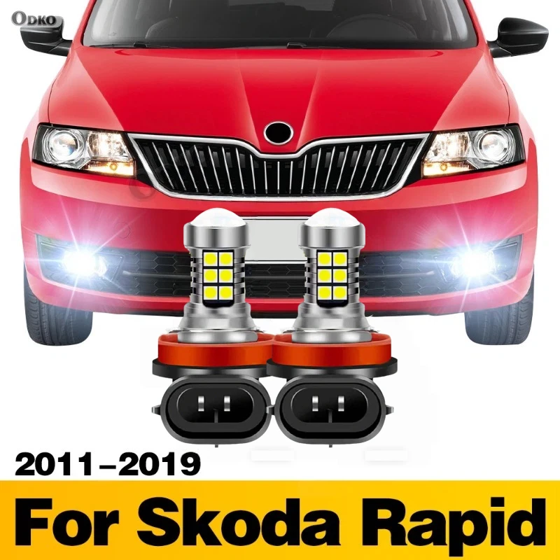 2Pcs LED Lamp Car Front Fog Light Accessories For SKODA Rapid 2011 2012 2013 2014 2015 2016 2017 2018 2019
2Pcs LED Lamp Car Front Fog Light Accessories For SKODA Rapid 2011 2012 2013 2014 2015 2016 2017 2018 2019