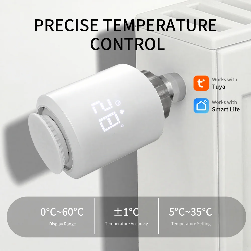 Tuya Zigbee 3,0 термостатический клапан радиатора Zigbee термостатический клапан умный клапан радиатора контроллер температуры головы Alexa
Tuya Zigbee 3,0 термостатический клапан радиатора Zigbee термостатический клапан умный клапан радиатора контроллер температуры головы Alexa