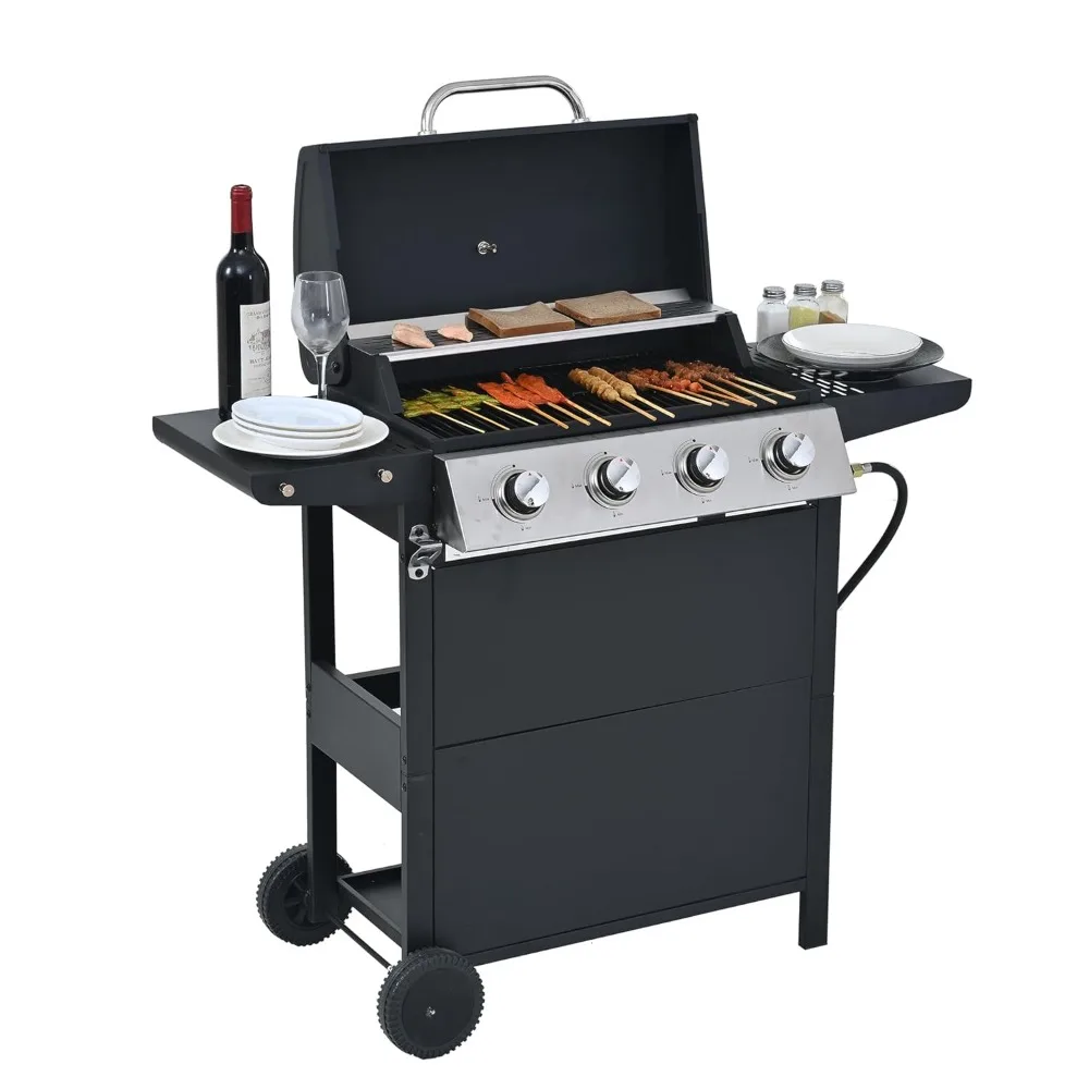4-burner | 34,000 BTU All-purpose Cast Iron Bbq Grill | Perfect for Outdoor Cooking, Garden, Poolside, Tailgating, Customized
4-burner | 34,000 BTU All-purpose Cast Iron Bbq Grill | Perfect for Outdoor Cooking, Garden, Poolside, Tailgating, Customized