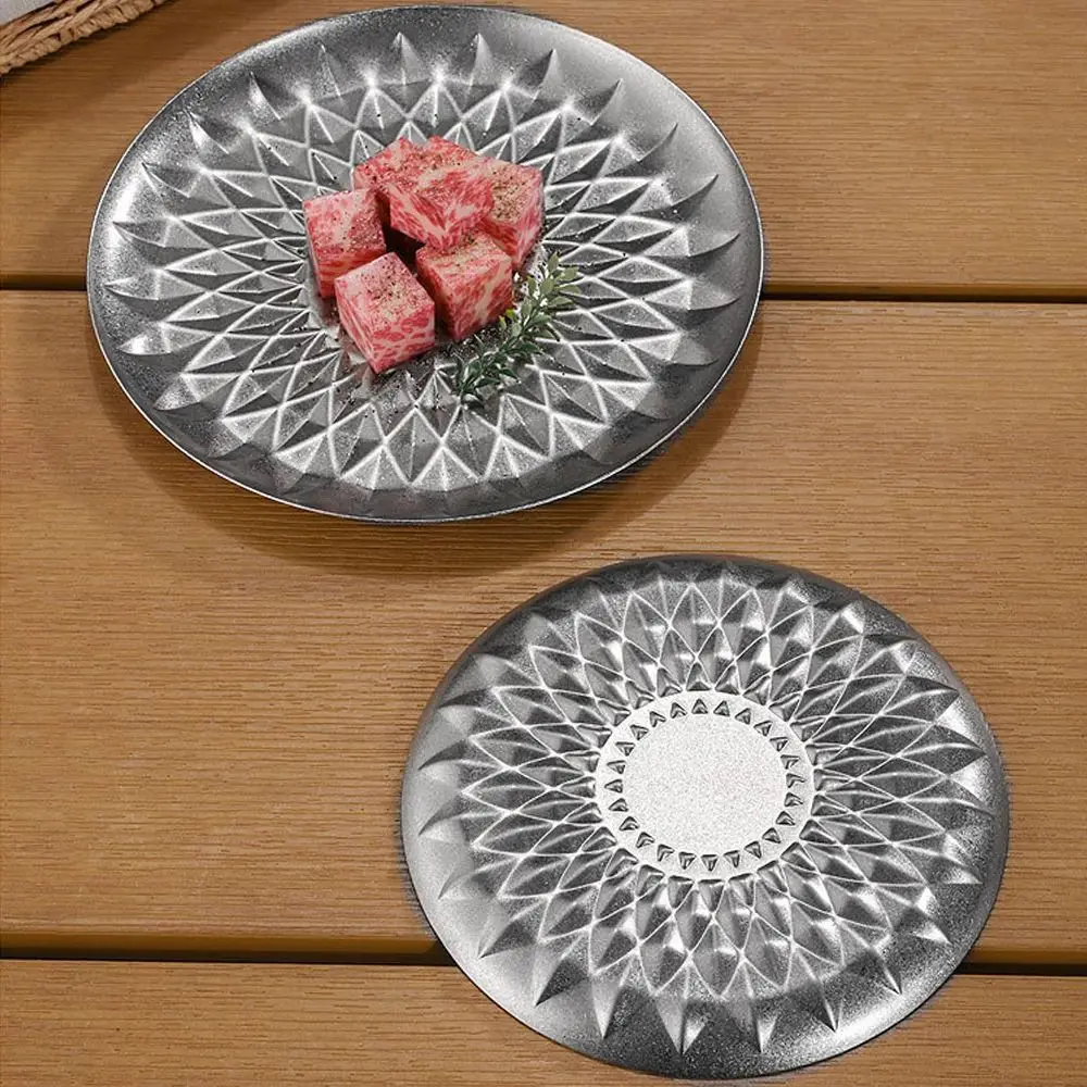 Tableware Retro Barbecue Round Tray Stainless Steel Thickened Hot Pot Tray Durable Reusable Steak Salad Plate Kitchen Organizer
Tableware Retro Barbecue Round Tray Stainless Steel Thickened Hot Pot Tray Durable Reusable Steak Salad Plate Kitchen Organizer