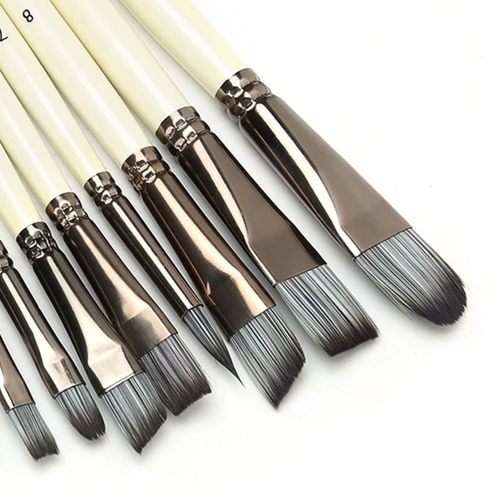 10PCS Premium Nylon Fiber Nylon Fiber Painting Brushes Multi Size Tips Even Color Pickup Watercolor Brush Kit Solid Craft
10PCS Premium Nylon Fiber Nylon Fiber Painting Brushes Multi Size Tips Even Color Pickup Watercolor Brush Kit Solid Craft