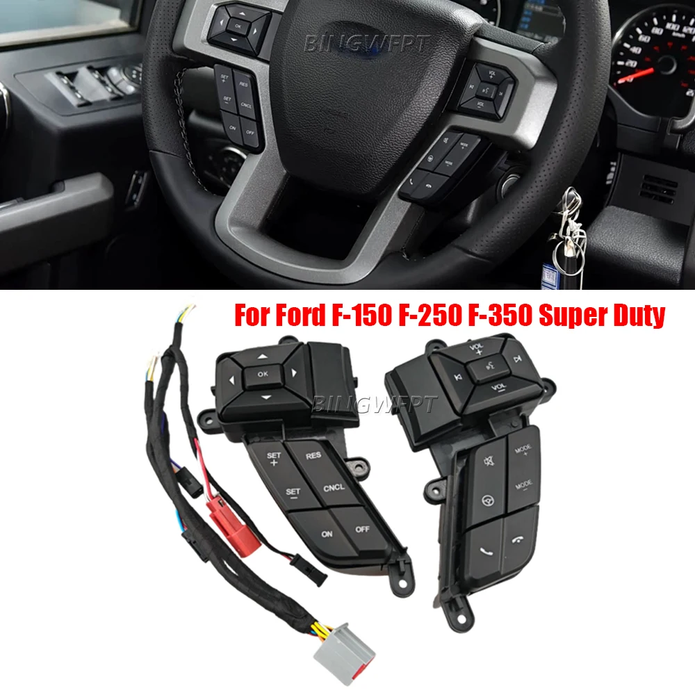 Multi-functional Steering Wheel Button For Ford F-150 2015-2018 F-250 F-350 Super Duty 2015-2019 Volume Cruise Control Switch
Multi-functional Steering Wheel Button For Ford F-150 2015-2018 F-250 F-350 Super Duty 2015-2019 Volume Cruise Control Switch