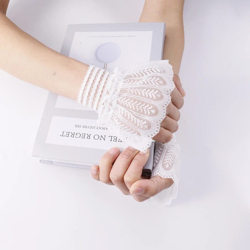 Nail Photo Handle Sweet Flared Cuffs Mesh Ornaments Detachable Decoration Wrist Sleeves False Nails Tips Manicure Display Tool
Nail Photo Handle Sweet Flared Cuffs Mesh Ornaments Detachable Decoration Wrist Sleeves False Nails Tips Manicure Display Tool