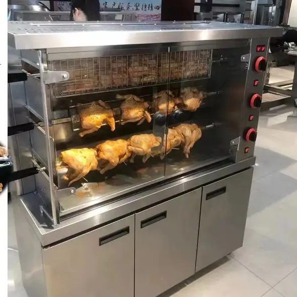 Chicken 3 Rotary Rotisserie Chicken Oven Commercial Full Gas Electric Grill Rotisserie Large Capacity Restaurants BBQ
Chicken 3 Rotary Rotisserie Chicken Oven Commercial Full Gas Electric Grill Rotisserie Large Capacity Restaurants BBQ