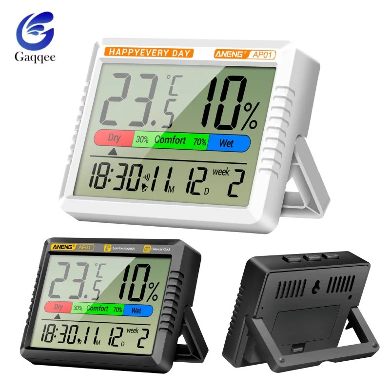 ANENG AP01 Multiscene Indoor Temperature Humidity Meter Handheld Precision -10-50 ℃ Digital Air Thermometer Hygrometer Tester
ANENG AP01 Multiscene Indoor Temperature Humidity Meter Handheld Precision -10-50 ℃ Digital Air Thermometer Hygrometer Tester