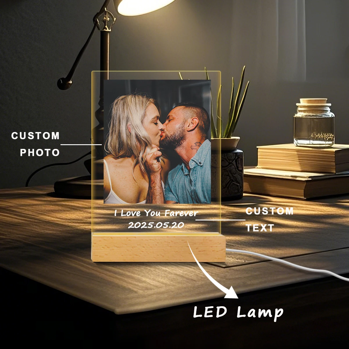 Customized Photo Text Acrylic Board LED Lamp Accesorios Personalized Custom Wedding Birthdays Decorate Fashion Jewelry Gift
Customized Photo Text Acrylic Board LED Lamp Accesorios Personalized Custom Wedding Birthdays Decorate Fashion Jewelry Gift