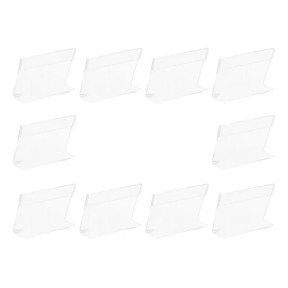10pcs Acrylic Price Tag 4x2cm L -resistant Display Holder Stable Shelf Rack for Store Supermarket Office Restaurant
10pcs Acrylic Price Tag 4x2cm L -resistant Display Holder Stable Shelf Rack for Store Supermarket Office Restaurant
