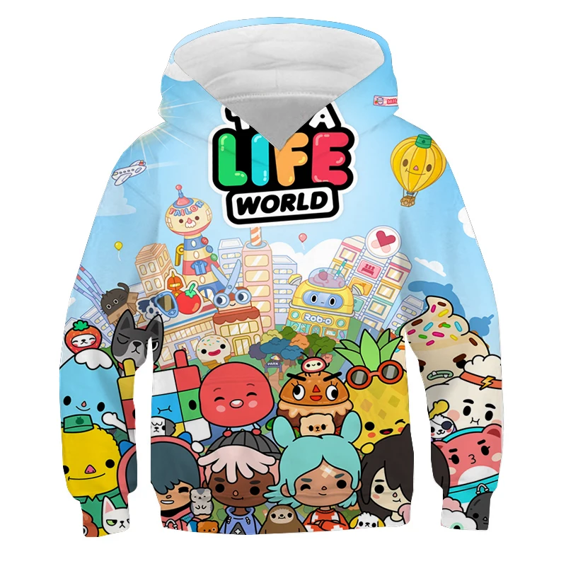 Cute Toca Life World Hoodies Kids Sweatshirts Boys Girls Clothes Children Cartoon Pullover Autumn Long Sleeve Hoodie Casual Tops
Cute Toca Life World Hoodies Kids Sweatshirts Boys Girls Clothes Children Cartoon Pullover Autumn Long Sleeve Hoodie Casual Tops