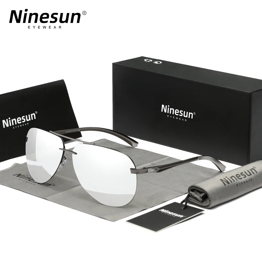 Genuine Ninesun Aluminum Magnesium Polarized Rimless Lens Sunglasses For Men Fishing Driving Glasses Women Oculos de sol
Genuine Ninesun Aluminum Magnesium Polarized Rimless Lens Sunglasses For Men Fishing Driving Glasses Women Oculos de sol