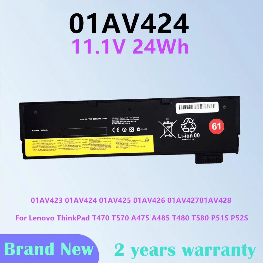 01AV423 01AV424 Laptop Battery for Lenovo ThinkPad T470 T570 A475 A485 T480 T580 P51S P52S 01AV422 01AV452 01AV490
01AV423 01AV424 Laptop Battery for Lenovo ThinkPad T470 T570 A475 A485 T480 T580 P51S P52S 01AV422 01AV452 01AV490