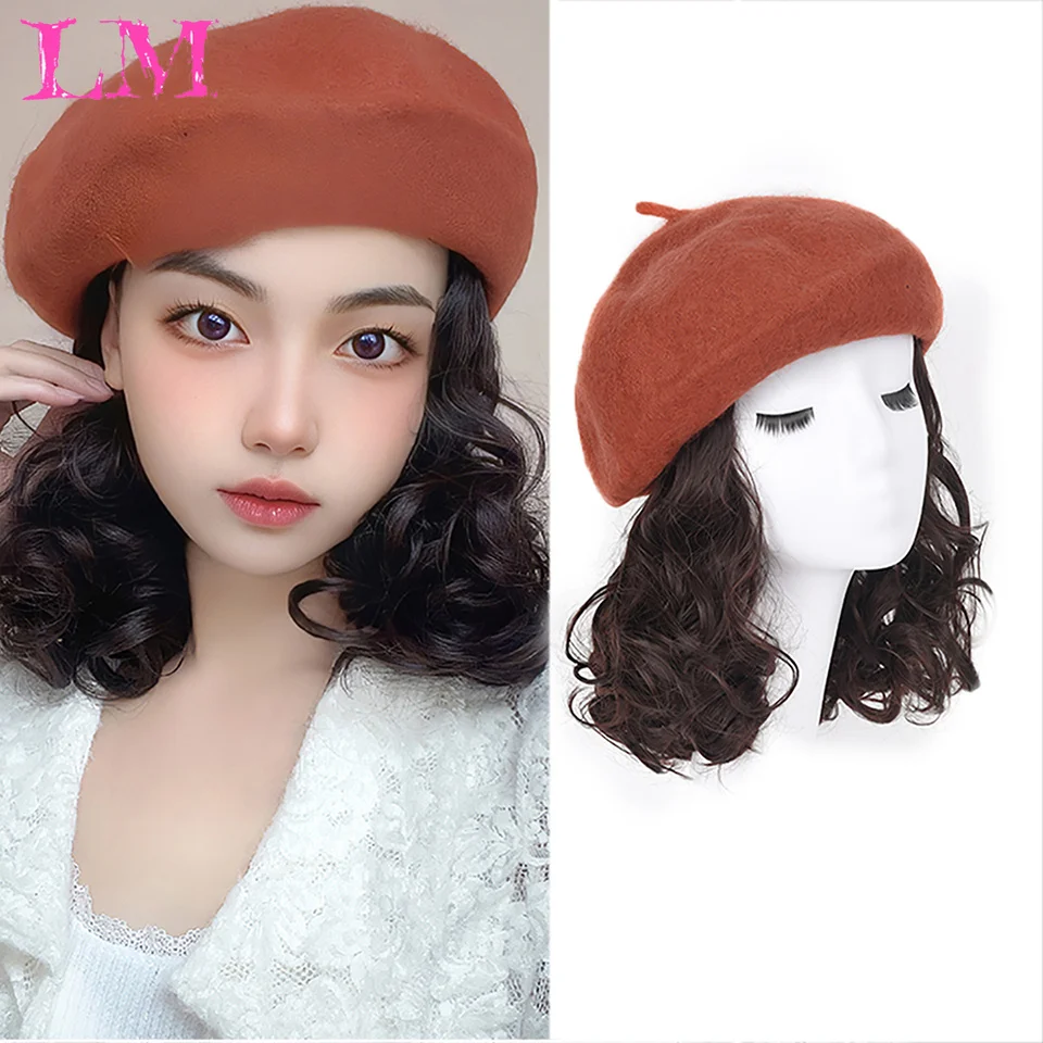 LM Long Hair Hat Wig Integrated Detachable Long Straight Hair Beret Autumn And Winter Octagonal Hat Synthetic Wig Women
LM Long Hair Hat Wig Integrated Detachable Long Straight Hair Beret Autumn And Winter Octagonal Hat Synthetic Wig Women