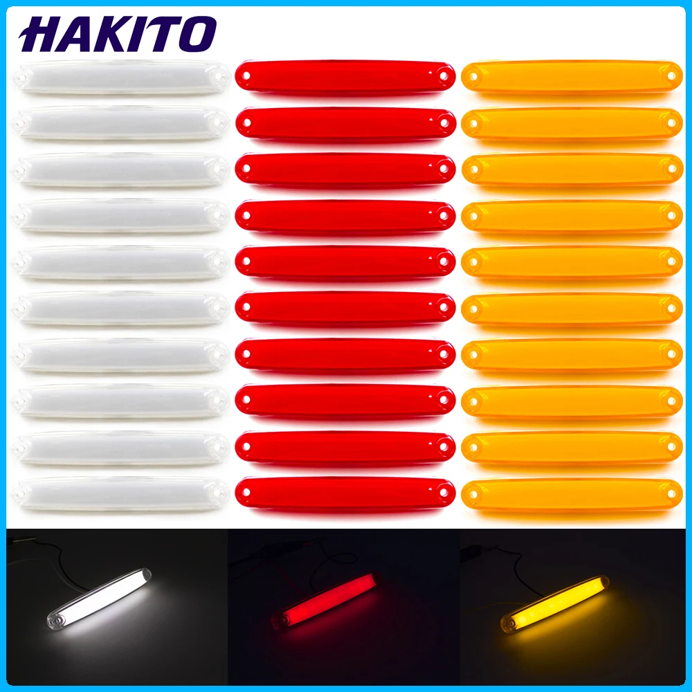 30pcs/20/10 12V 24V LED Side Light Truck Trailer Taillight Turn Signal Light Side Light Lamp Waterproof for Trailer Van Car RV
30pcs/20/10 12V 24V LED Side Light Truck Trailer Taillight Turn Signal Light Side Light Lamp Waterproof for Trailer Van Car RV