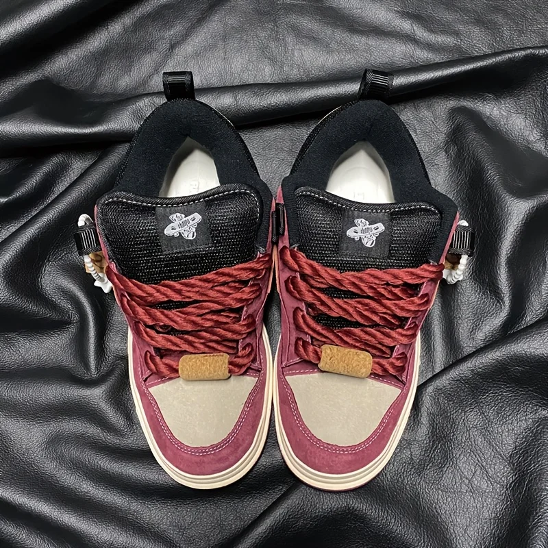 Burgundy Color Patchwork Thick Tongue Loafers Large Size Men's Fashion Casual Shoes Breathable Trendy Casual Shoes Versatile Sneakers for Men
Burgundy Color Patchwork Thick Tongue Loafers Large Size Men's Fashion Casual Shoes Breathable Trendy Casual Shoes Versatile Sneakers for Men